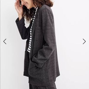 Madewell Oversized Knit Blazer in Glen Plaid XXS